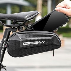 WEST BIKING Bike Saddle Bag Waterproof Hard Shell Bicycle Seat Tail Bag 1.8L