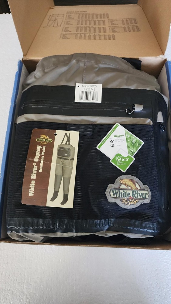 Men&rsquo;s White River Medium Small Osprey Breathable Chest Stocking Foot/Stout