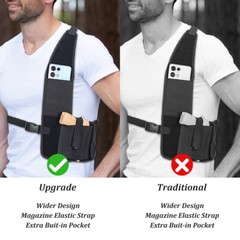 Universal Shoulder Gun Holster Concealed Carry Adjustable Chest Pistols Holster