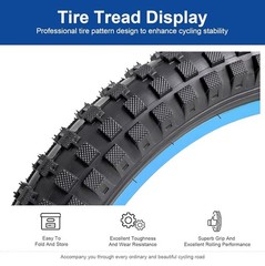 20×2.40 64-406 Bike Tire 20 inch Bicycle tire Suitable for 20 x 2.4 Off Road/…