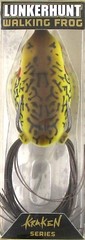 (3) Lunkerhunt Hollow Body Topwater 2 1/2&Prime; Walking Frog Woody 1/2 Oz Brand New