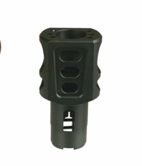 12 Ga Shotgun Muzzle Brake Clamp On Slip Over, Black Aluminum For Remington 870