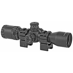 Leapers UTG 1 BugBuster 3-12×32 Scope 1 inch Tube Mil Dot Reticle QD Rings