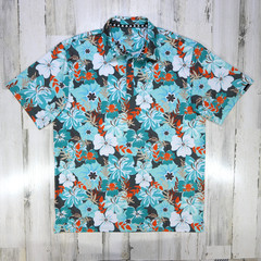 Tattoo Golf Shirt Mens Large Aloha Collection Cool Stretch Performance Polo
