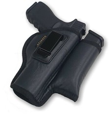IWB Soft Houston Leather Holster with Magazine/Mag Pouch/Holder – Choose Model