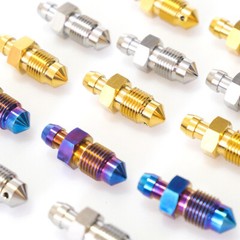Titanium Bolts M6 M8 M10 Motorcycle Single Hole Brake Caliper Bleed Nipple