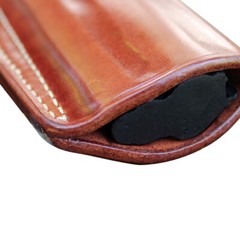 Three Slots Leather Holster Fits, Colt Python 357 Mag Revolver 6&Prime; Barrel #1306#