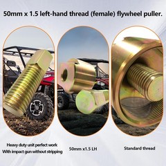 50mm x 1.5LH Flywheel Puller Fit for Polaris RZR 570 900 1000 Sportsman ACE…