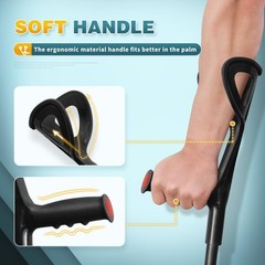 BeneCane Forearm Canes Lightweight Arm Crutch Adjustable Ergonomic Comfortabl…