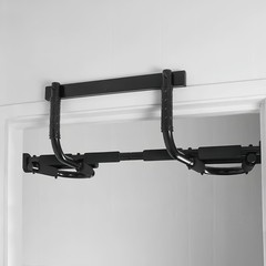 Portable Doorway Pull Up Bar 12 Grips Heavy Duty Steel Multi-Function Home Gym