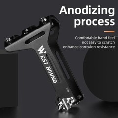WEST BIKING Bike Dual Water Drink Bottle Cage Holder Extension Mount Black