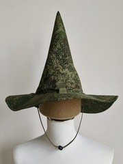 Outdoor Camouflage Hunting Tactical Large Brim Cosplay Wizard Hat