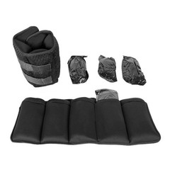 Fuel Adjustable Wrist Ankle Weights 10LB Pair Workout Walking Fitness Training