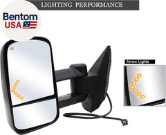 Towing Mirrors for 2007-2014 Chevy Silverado 1500 2500 3500 Tahoe Suburban GMC S