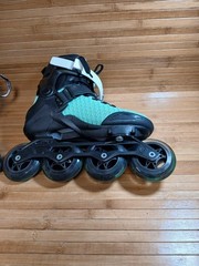 Powerslide Phuzion Xenon Arctic 80 Inline Skates Black Green Men 6 Women 7 UK 38