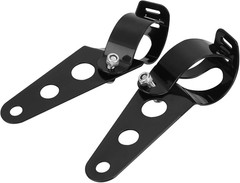 Motorcycle Headlight Mount Brackets 33-43mm Fork Ear Clamp Universal Black