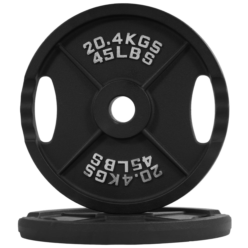 Weight Plates Cast Iron Olympic Barbell Weights 25, 35, 45, 85, 245 lbs