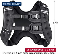 Ergonomic Adjustable Weighted Vest for Men & Women 8-30 lbs – Ultimate Comfort