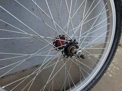 20in Unknown Brand BMX Wheelset With Kenda KONTACT TIRE Single Speed