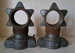 1980s Spin Lock Collars. 5 Kg Weights