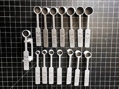 Pistol Powder Measure Reloading Kit 0.5cc – 4.3cc Spoon Scoop Dippers For Lee