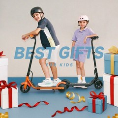 Electric Scooter Kids Ages 6-12 3 Speeds 150W Dual Brake E-Scooter Adjustable
