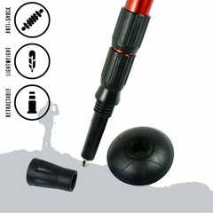 Anti-shock Walking Hiking Stick 3 Section Retractable Adjustable Trekking Stick