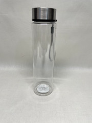 MAINSTAYS 18 oz Plastic Water Bottle Stainless Steel Screw Cap Lid with Strap