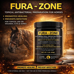 Equine Topical Care Ointment for Horses, Nitrofurazone, 1 lb