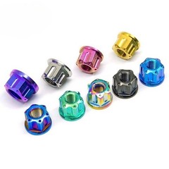 Titanium Nut M6 M8 M10 M12 M14 M16 Fancy Flange Ti Nuts For Bike Motoycycle