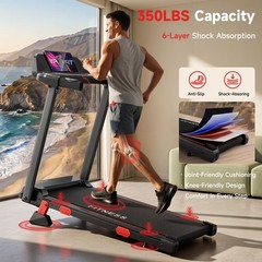 Treadmill for Home 350 lbs Weight Capacity, Folding Walking pad with 14% Incline