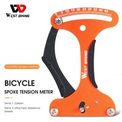 WEST BIKING Bike Spoke Tension Meter Measure Bicycle Wheel Repair Tool Orange