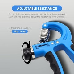 EL-1041 Adjustable Hand Grip Strengthener | Level: 5Kg to Assorted Standard