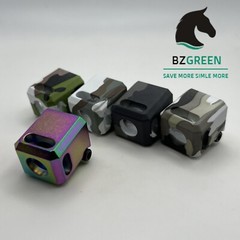1/2×28 TPI 9mm Muzzle Brake Compensator Clamp Aluminum For Glock CC Camo Color