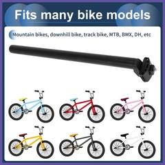 Bike Seat Post 30.4x450mm Adjustable Angle with Fixing Clip Aluminum Alloy