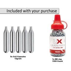 Umarex DS11 .177 Cal Air Gun 1911 CO2 BB Gun w/ BBs & CO2 Bundle (2252128)