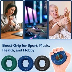 FitBeast Grip Strength Trainer, Finger Exerciser, Forearm Strengthener 9-Piece