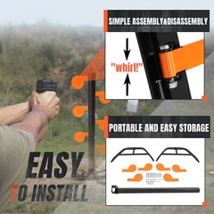 Q195 & NP550 Steel Powder Coated 6&Prime; x 3/8&Prime; Shooting Target Dueling Tree Target