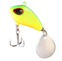 5pcs Vib Metal Bait for Fishing with Strong Treble Hook and Spinner Blade 6g-24g