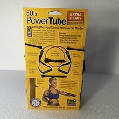 GoFit Power Tube Resistance Bands MEDIUM NIB Training Manual Included NEW Tool !