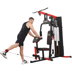 Multifunctional Home Gym System Full Body Workout Station 330lb Weight Workout