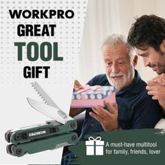 WORKPRO 18-in-1 Multi Tool Plier Stainless Steel Multitool Pocket Knife w/2 Lock