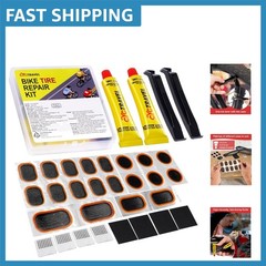 Portable Bicycle Inner Tube Repair Kit: 20 Patches & Essential Tools Included