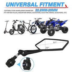 Handlebar Mirrors Bike Mirror Handlebar Mount Rotatable Rear View Side Mirror