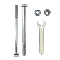 PRO BAT 2pcs 8mm x 115mm M8 Pit Bike Top & Bottom Engine Mount M8, Silver