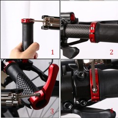 Ergonomic MTB Mountain Bike Bicycle Handlebar Rubber Grips Cycling Lock-On Ends