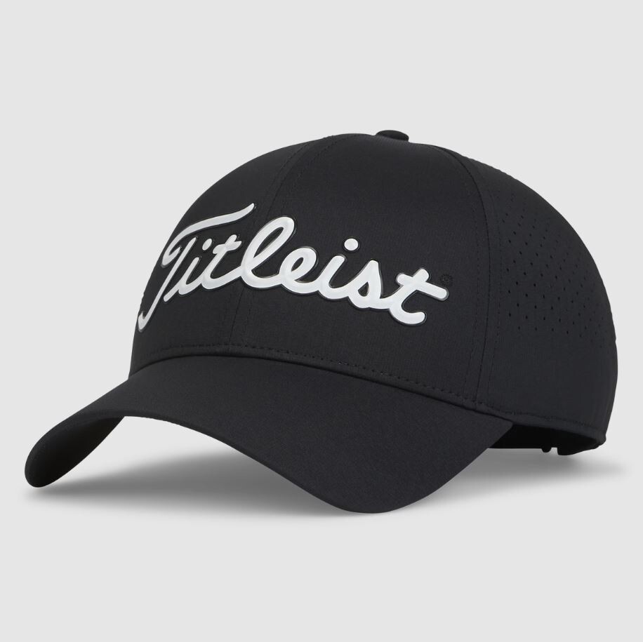 New Titleist Players Tech Golf Hat Black White Green Fast Shipping 100% Authent