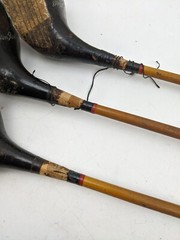 Vintage Antique Bristol Sam Parks Jr Golf Club Set Plastic Coated Steel Shafts