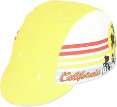 Pace Cycling Cap California Dreaming 100% Cotton Twill Yellow Made in USA NEW