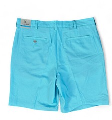 NWT PGA Tour Polyester Elastane Golf Light Blue Tone Shorts Mens Size 36
